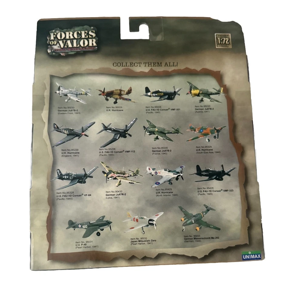 **RARE Unopened** Forces of Valor 1:72 German Messerschmitt Me-262 1944 - Image 2 of 3