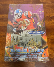 1997 Skybox Metal Universe Football Sealed Hobby Box NFL PMG Red Green Possible
