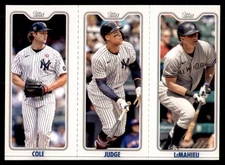 2022 Topps Opening Day #TPC-6A / TPC-6B / TPC-6C Cole / Aaron Judge /LeMahieu