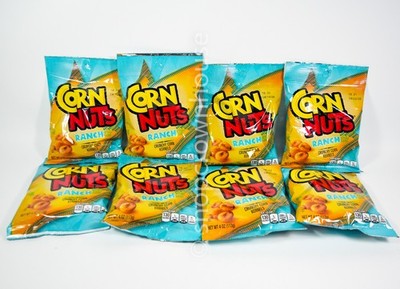 8 Corn Nuts Ranch Flavored Crunchy Corn Kernels Snack 4oz bag 08/15/2026