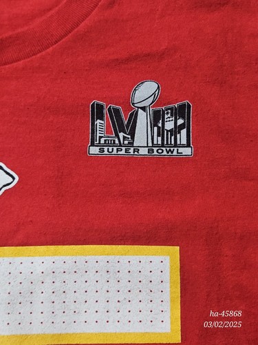 NWOT Youth Mahomes Jersey Style TShirt Super Bowl LVIII - Picture 5 of 5