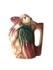 Vintage 1950s Nelson McCoy Kookaburra Bird Pottery Pitcher, 7" Tall