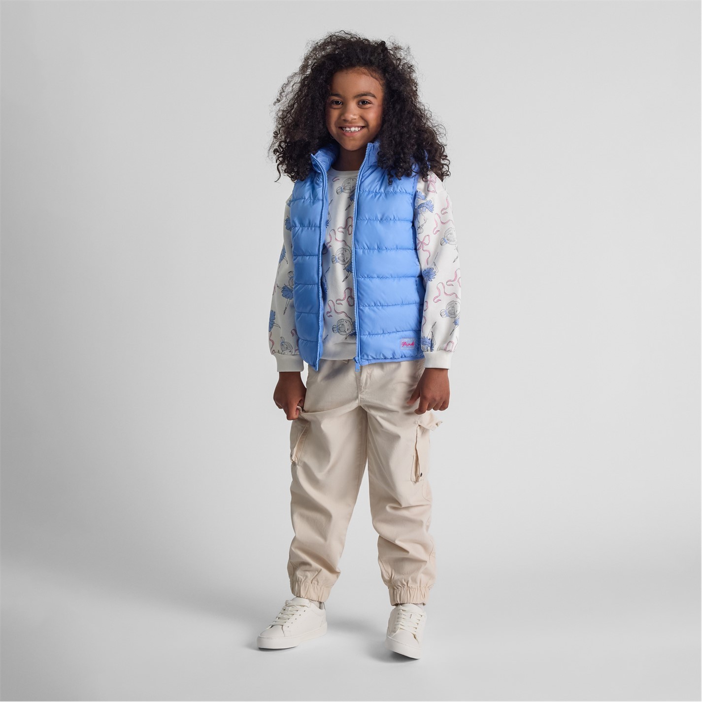 Minoti Kids Quilted Gilet Sleeveless Jacket Outerwear Top With Full Zip And image 3