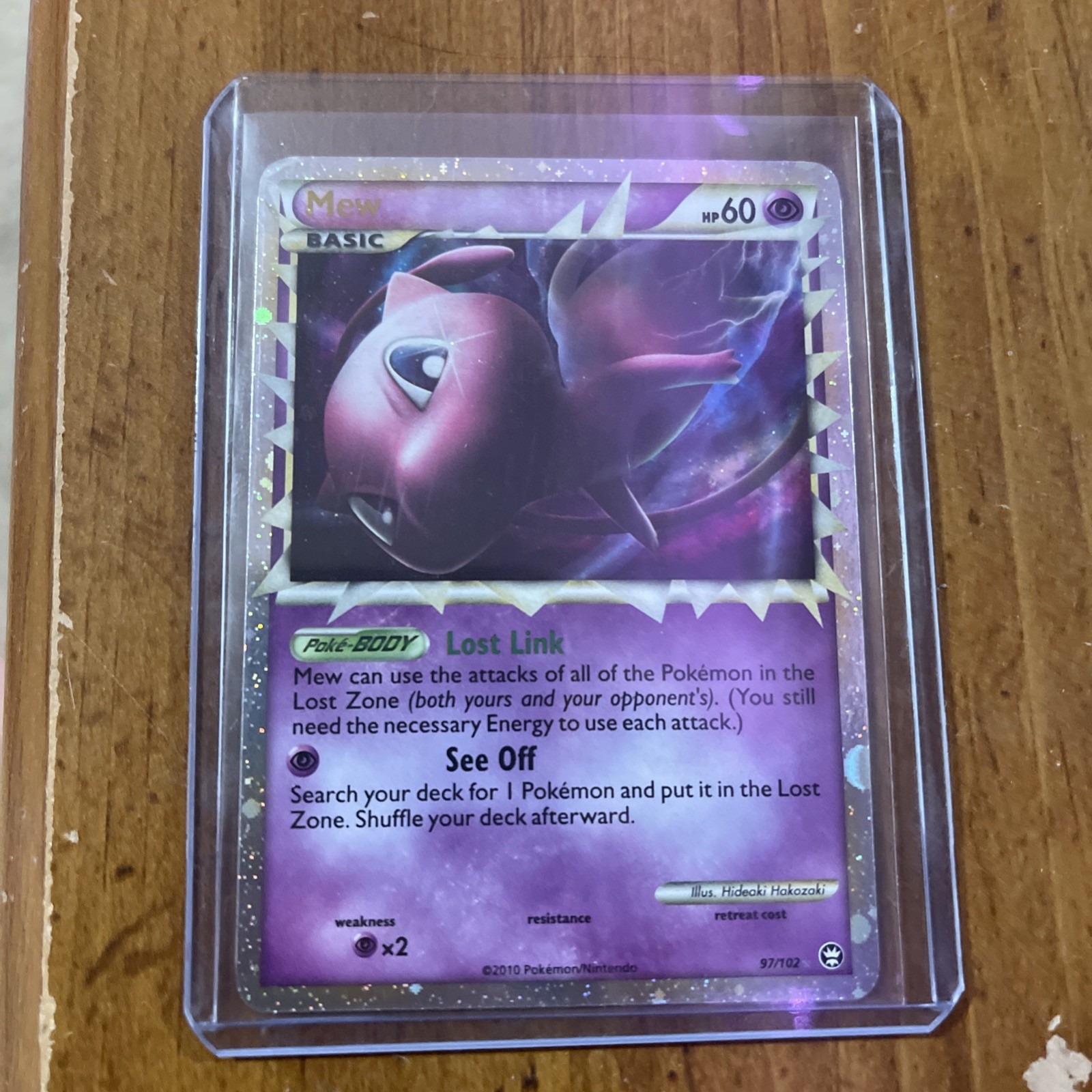 2010 Pokemon HeartGold & SoulSilver Triumphant Mew #97/102 Ex-nm