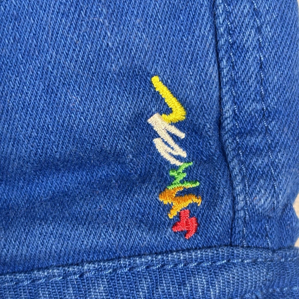 Coogi Shortalls Women’s 3/4 Blue Colorful Designer Grunge Streetwear Y2K Punk - Image 3 of 4