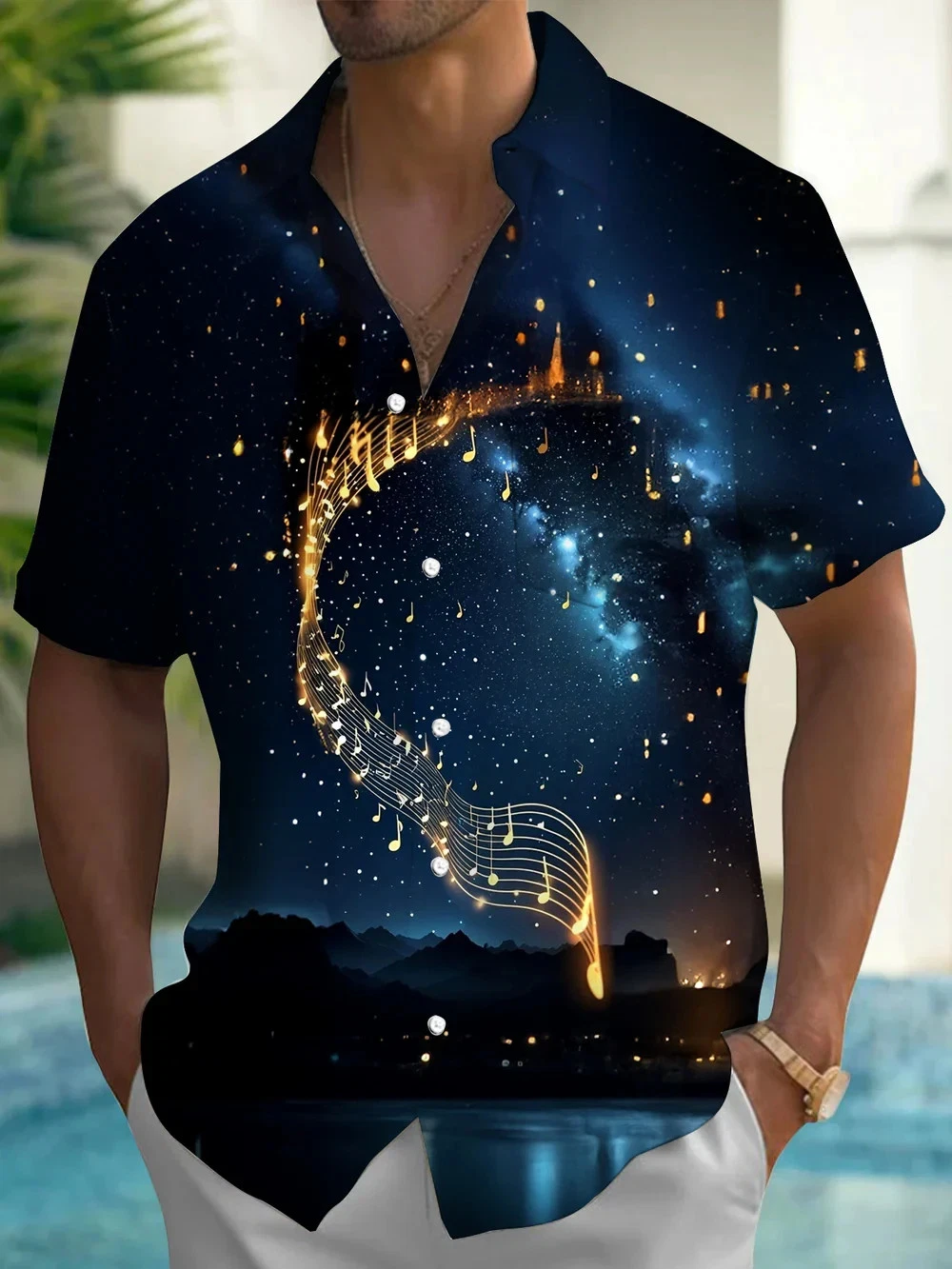 Dancing In The Night With You Short Sleeve Hawaiian Shirt Unisex S-5XL