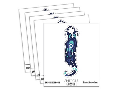 Tribal Sea Otter Native American  Vinyl     Sticker Set - 5 Pack