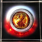 2023 American Eagle Sun & Moon 500 Mint Lucite Holder-0.999 Silver 1 Oz Art Coin
