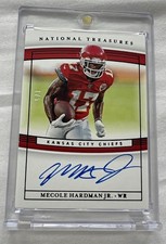 1/5 Mecole Hardman Jr 2019 Auto Panini National Treasures Rookie Signatures