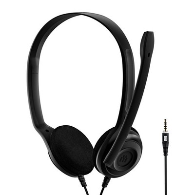 EPOS PC 5 - Multi-Platform On-Ear Passive Noise-Cancelling Stereo Headset With M
