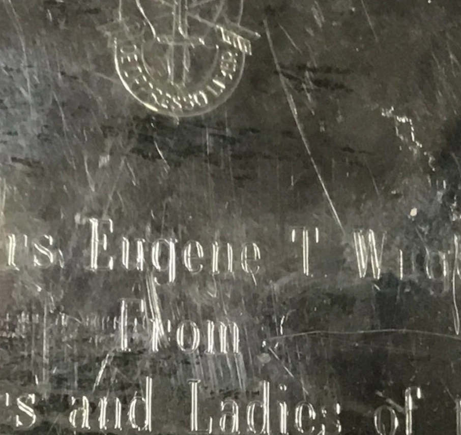 Presentación De Colección EPCA Poole Silver Co 1899 Caja Forrada de Madera Tapa con Bisagras Foto 4 de 4