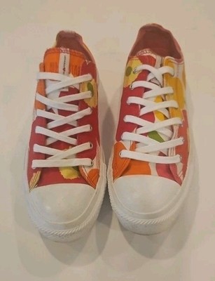 Converse X Marimekko All Star Print Design Floral Shoes Womens Sz 7 537176C