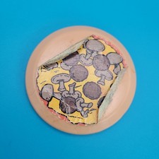 Teenage Mutant Ninja Turtles Cereal Prize Pizza Flyer Disc 1990 TMNT Vintage