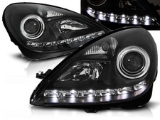Scheinwerfer LED Tagfahrlicht Optik für Mercedes SLK R171 04-11 Schwarz LPME38 Scheinwerfer LED Tagfahrlicht Optik für Mercedes SLK R171 04-11 Schwarz LPME38