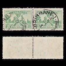 9056: Australia SG163 1s Green 1936 Sc#161 Mi136 Used C£30