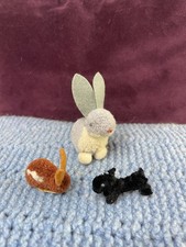 Teddybär Bommel Wolle Miniaturen Antik Steiff Hase Alt Vintage Hund