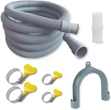 10ft Washing Machine Drain Hose Extension Kit - Universal for Washer, Dishwasher