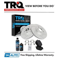 TRQ Front Semi Metallic Brake Pad & Performance Rotor Kit for Lexus RX300