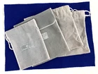Lot of 4 STEUBEN GLASS Crystal Figurine Protective Storage Pouch Bags