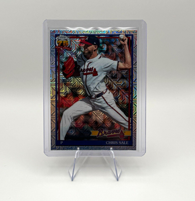 2026 Topps Series 2 Silver Mojo Chris Sale Braves Refractor #25