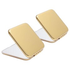 Compact Mirror, Pocket Travel Makeup Mirror for Purse, Metal Square 2 Gold