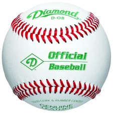 Diamond D-OB Offical Leather Baseballs - Dozen, New