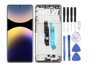 For Xiaomi Redmi Note 14 Pro 4G LCD Display Screen Touch Digitizer + Black Frame