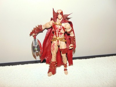 McFarlane Mortal Kombat 7'' Actionfigur Spawn Blood Feud Hunter mit Axt sehr guter Zustand