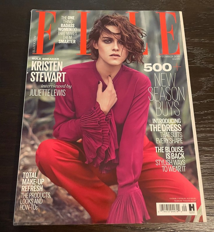 British UK ELLE  - September 2015 - Kristen Stewart Cover
