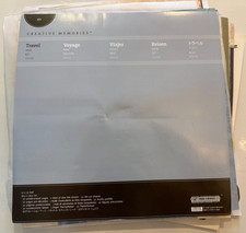Creative Memories TRAVEL Quick Kit 32 Pre-Decorated Pages for PicFolio 12"X12"