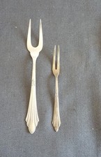 WMF F&auml;chermuster  *  2 Vorlegegabeln  90 er Silber
