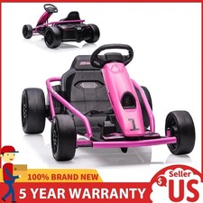 24V Battery Electric Go Kart for Kids Ride on Racing Toy ,Dual 300w Motors Music