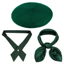 Hmxpls Halloween Scout Costume Accessories 3Pcs Green Polyester Set One Size