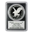 2023-W American Silver Eagle PCGS PR-70 DCAM FDOI Emily Damstra Signed