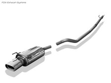  Edelstahl Racing-Komplettanlage ab Kat Opel Corsa B 135x80mm flachoval
