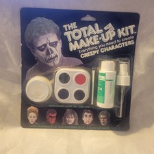 VINTAGE UNUSED 1986 HALLOWEEN MAKEUP KIT SET HORROR Costume green hair coloring