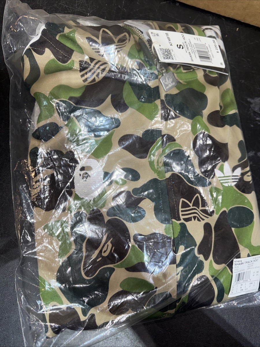 Adidas Originals x Bape (Crew Green) Full Zip Shark Track Hoodie