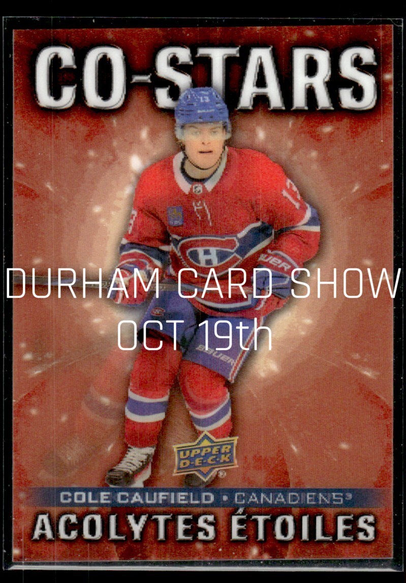 🔥2025-26 UD Tim Hortons CO-STARS NICK SUZUKI & COLE CAUFIELD HOLO