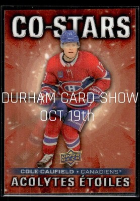 🔥2025-26 UD Tim Hortons CO-STARS NICK SUZUKI & COLE CAUFIELD HOLO