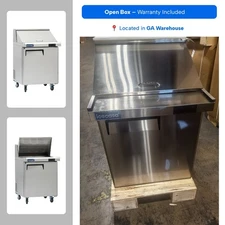 ICECASA 27" Mega Top Sandwich Prep Table Fridge, 1 Door Food Cooler – Open Box