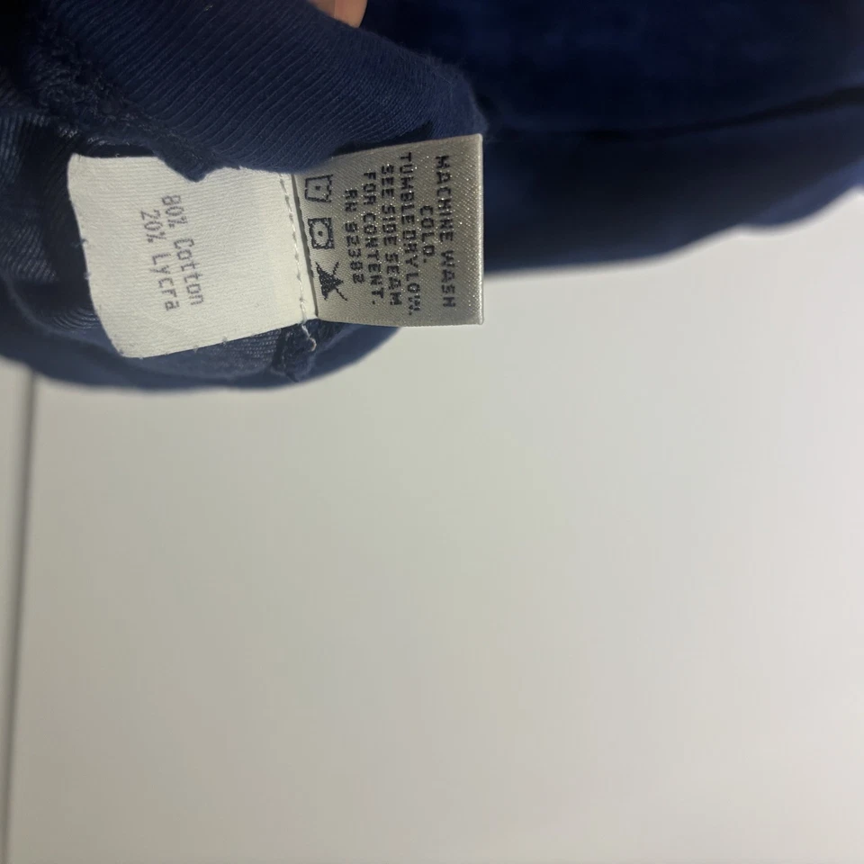 Pantalones Prana para mujer L pantalones deportivos azul terciopelo ocio ropa deportiva tirar de EE. UU. Foto 2 de 4