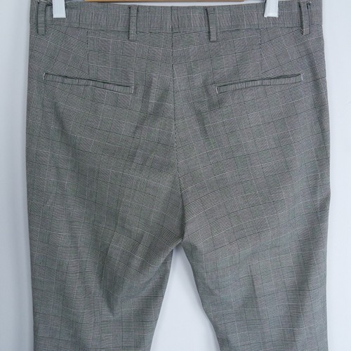 Mens Check Suit 40R UK Size Trousers W35 L29 H&M Slim Fit Grey 2 Piece - Picture 20 of 21