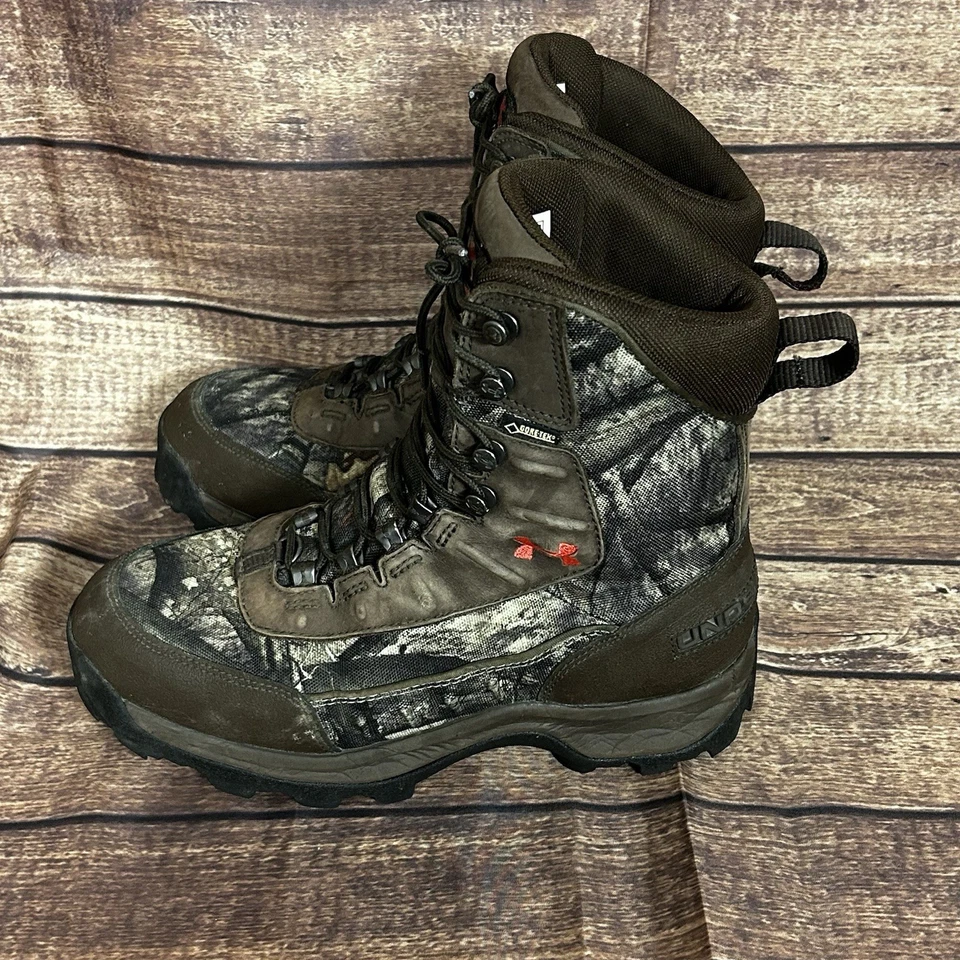 Under Armour Brow Tine Womens SZ 8.5 Camo Hunting Boots Over Ankle Gore-Tex READ - Image 4 of 4