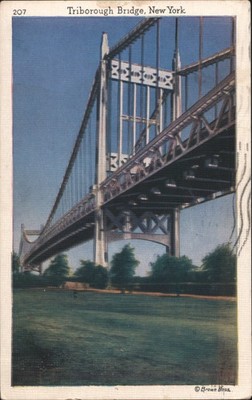 New York,NY Triborough Bridge Napoleon DuCharme,Camden,Maine Brown Bros. Vintage