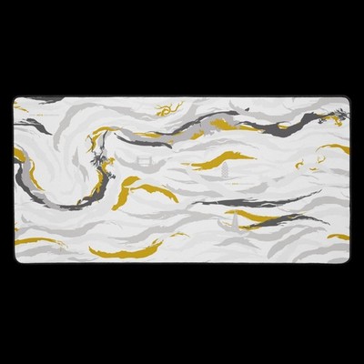 Aqua Brush Light Orange Desk Mat 12x18, 12x22, 16x32
