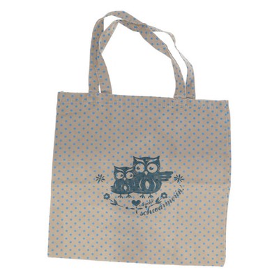 Adelheid, Stoffbeutel, Unisex (Erwachsene), Beige/Blau, 40, 1, 38 cm #e5N