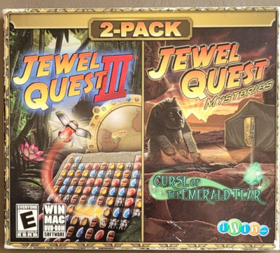 Jewel Quest III / Jewel Quest: Curse of the Emerald Tear DVD-ROM (v. nice)