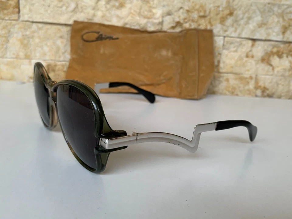 VINTAGE CAZAL 304 SUNGLASSES MEN'S GREEN 1980'S WITH CASE WEST GERMANY DEADSTOCK - Image 4 of 4