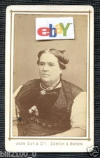 PHOTO CDV  JEAN GUT & Cie ZÜRICH  BADEN . SUISSE .ARGOVIE .LA GROSSE BABY 