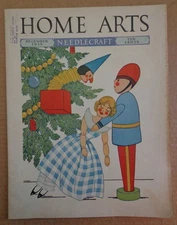 HOME ARTS Needlecraft magazine Dec 1935 MARJORIE ROWELL-Lucky Strike AD